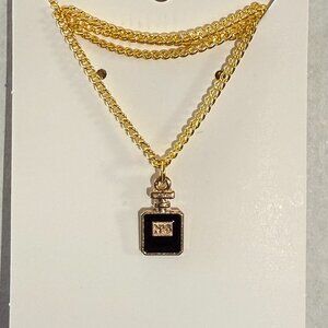 Black N° 5 Perfume Necklace